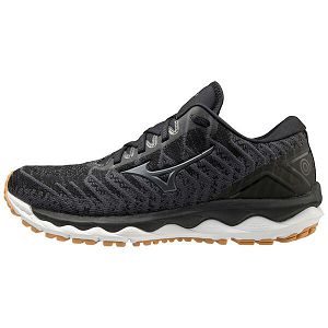 Tenis Para Correr Mizuno Wave Sky 4 Waveknit Mujer Negros/Blancos/Marrom | Mexico-648329